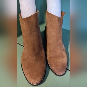 Very Volatile Ankle Boots, Brown Leather, Size 9.5